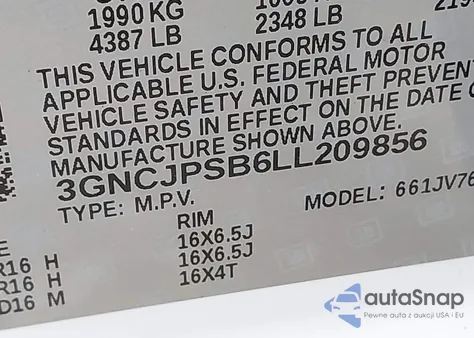 2020 Chevrolet Trax Awd Lt из США, поврежденный, VIN 3GNCJPSB6LL209856